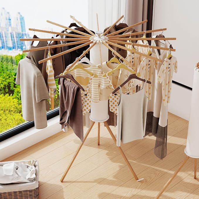 LIENAHU Clothes Drying Rack Tripod, Drying Rack Clothing, Laundry Drying Rack by LIENAHU