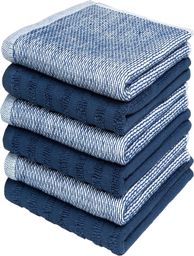 Bumble Premium Dish Cloths 13"x13" | 100% Natural Ring Spun Cotton | 400 GSM | by BumbleTowels