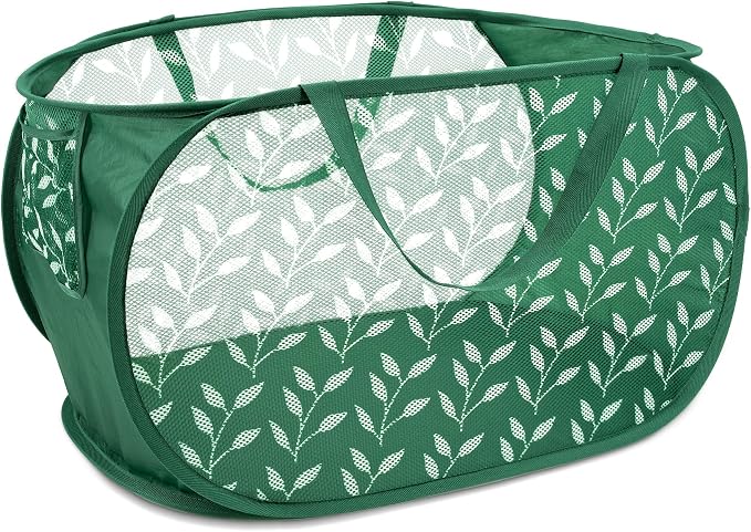 Durable Collapsible Laundry Baskets, Foldable Laundry Basket by BATTOO