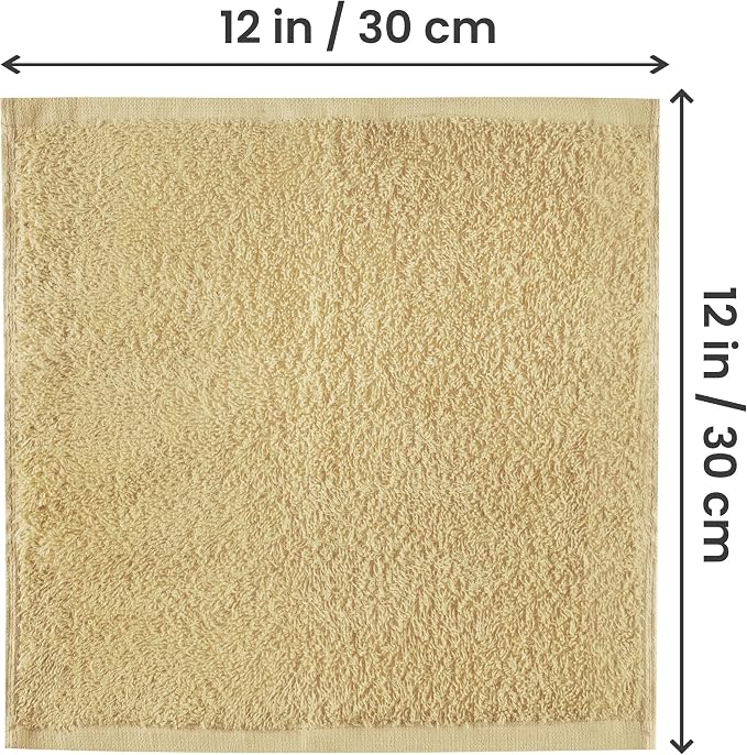 Utopia Towels 24 Pack Washcloths, 12x12 in, 100% Cotton, Fast Drying Soft Feel - Image 2