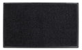 Guardian Platinum Series Indoor Wiper Floor Mat, Rubber with Nylon Carpet, 2'x3', Black