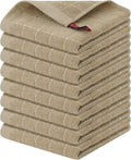 Homaxy 100% Cotton Terry Kitchen Dish Cloths, 8 Pack by Homaxy