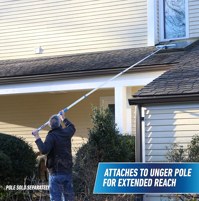 Unger Professional Connect and Clean 18” Proflex 2-in-1 Squeegee and Scrubber - Image 10