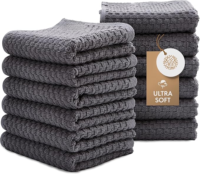 Wealuxe Super Absorbent Kitchen Towels 12 Pack by WhiteClassic