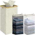 efluky Laundry Hamper with Lid, Double Laundry Basket with 2 Removable Bags by efluky