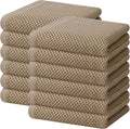 Homaxy 100% Cotton Waffle Weave Kitchen Dish Towels 12-Pack, Tan | 13 x 28 by Homaxy