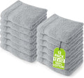 Utopia Towels 12 Pack Premium Wash Cloths, 12x12 in, 100% Cotton, Cool Grey | by Unknown
