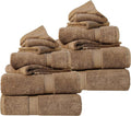 SUPERIOR Egyptian Cotton Ultra Plush & Absorbent, 12 Piece Set, Latte | by SUPERIOR