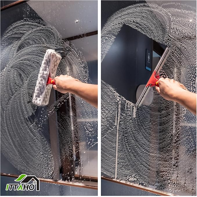 Squeegee for Window Cleaning, Extendable Window Cleaner for Car, Sliding Door - Image 5