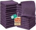 Utopia Towels 24 Pack Washcloths, 12x12 in, 100% Cotton, Plum | Premium 100% by Unknown