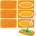 6Pcs Reusable Microfiber Mop Pads Compatible by ZMZPA