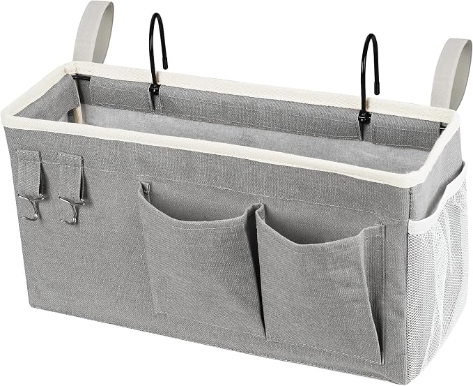 Bedside Caddy, Bedside Storage Bag Hanging Organizer - Image 8