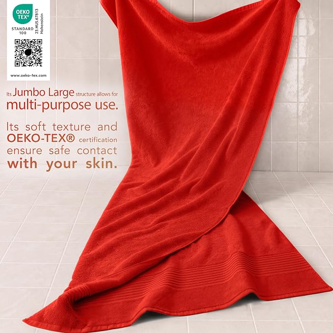 Cotton Paradise 100% Cotton Turkish Towel Set, Soft Absorbent Quick Dry - Image 3