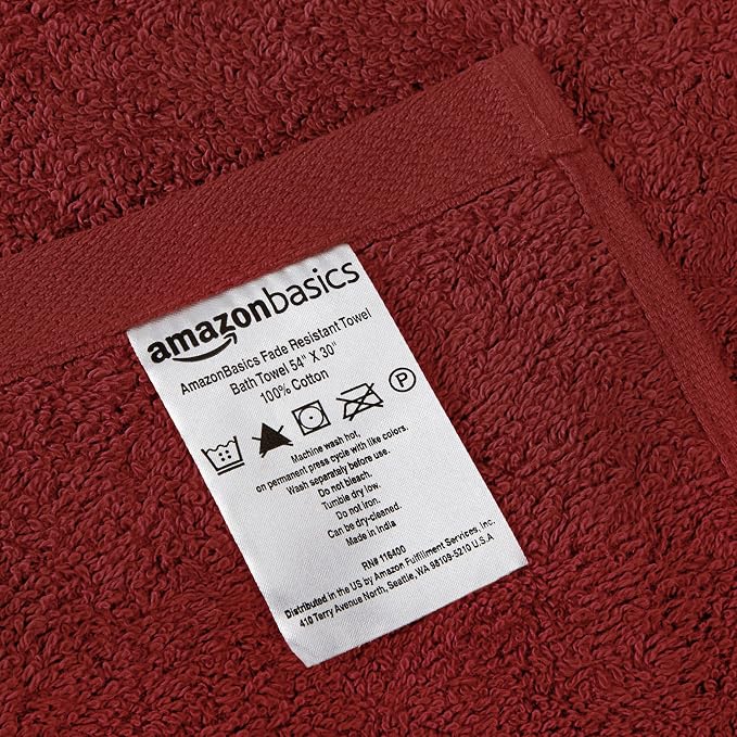 Amazon Basics Fade-Resistant 100% Cotton Washcloths - Image 3