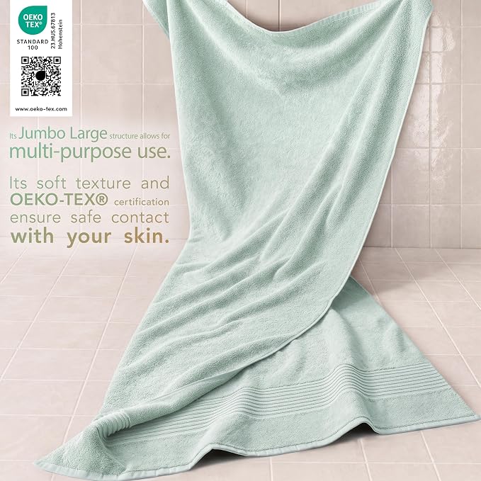 Cotton Paradise 100% Cotton Turkish Towel Set, Soft Absorbent Quick Dry - Image 3