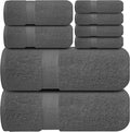 Infinitee Xclusives 100% Cotton Bath Towel Set – 8 Piece Bathroom Towel Set | – by InfiniteeXclusives