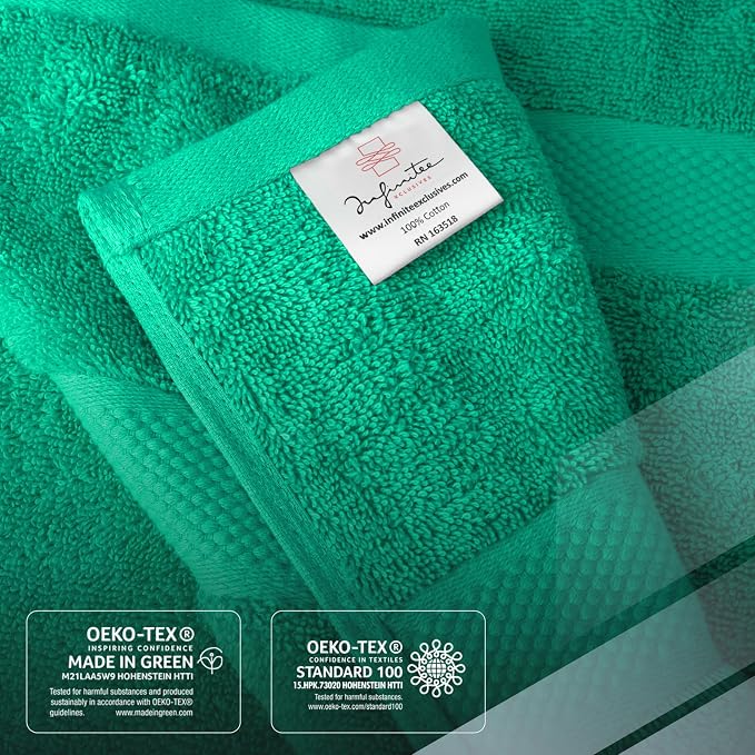 Infinitee Xclusives 100% Ring-Spun Cotton Bath Towels - Image 5