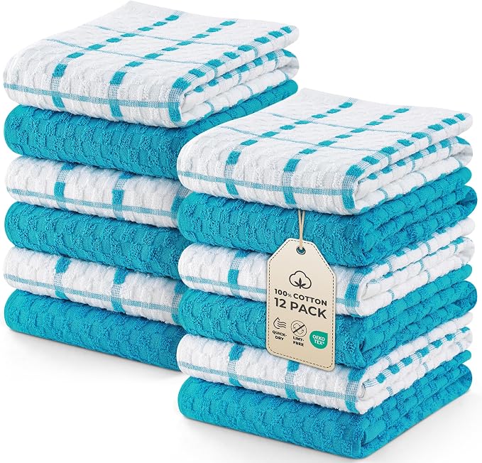Utopia Towels - Kitchen Towels 12 Pack, 15 x 25 Inches, 100% Ring Spun Cotton by Unknown