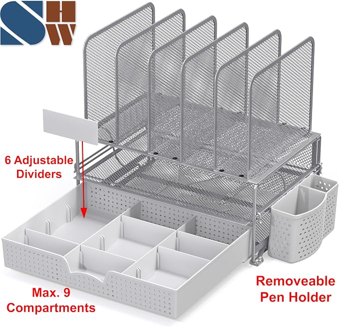 Simple Houseware Desk File Organizer - Image 3
