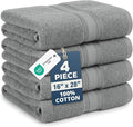 LANE LINEN Hand Towels 100% Cotton 4 Pack Soft Absorbent 16x28 by LaneLinen