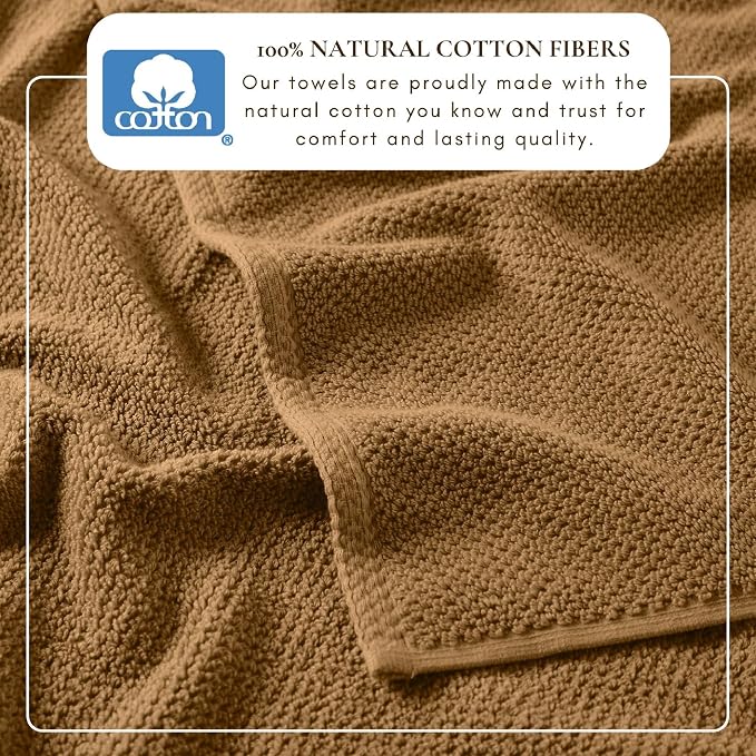 Great Bay Home 100% Cotton 6 Piece Bath Sheet Set - Image 3