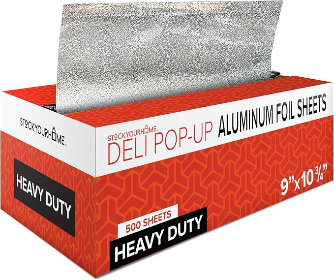 9' Ultra Heavy Duty Pop Up Deli Aluminum Foil, Heavy Duty by StockYourHome