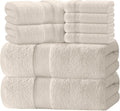 White Classic Luxury Bath Towel Set of 8 Pieces by WhiteClassic