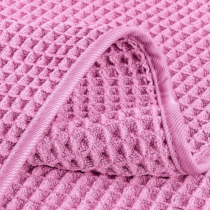 POLYTE 430 GSM Poly Blend Microfiber Quick Dry Waffle Hand Towel, 16x30 in | 4 - Image 4