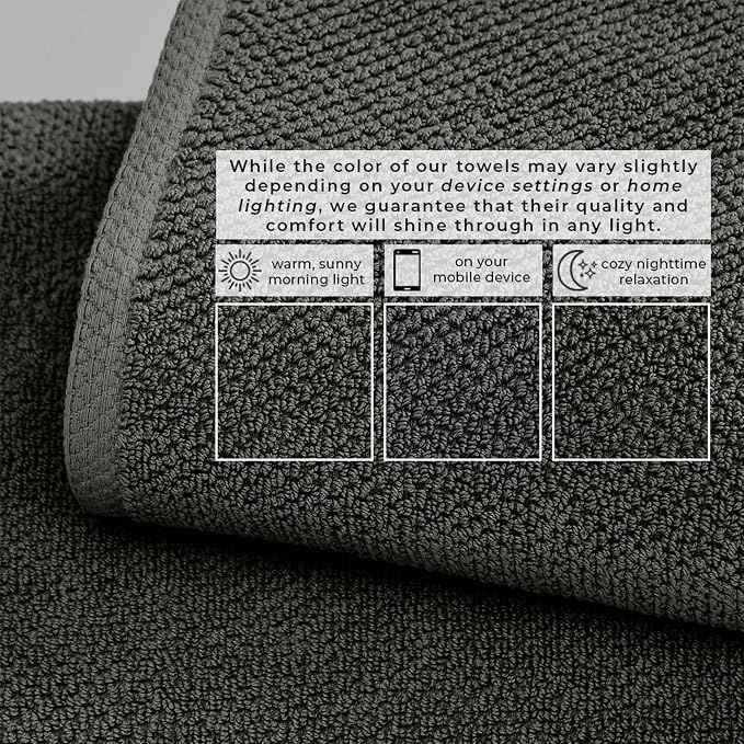 Great Bay Home 100% Cotton 6 Piece Bath Sheet Set - Image 5