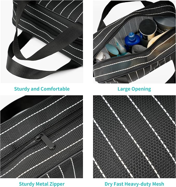 REDSINDA Mesh Shower Caddy Bag for Bathroom Gym Camping Portable Travel Mesh - Image 2