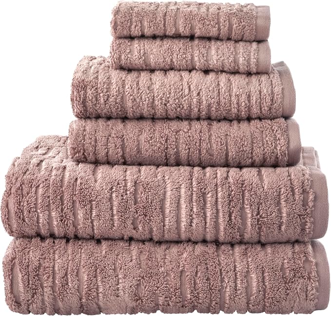 SKL Home CloudSoft Washcloth Set, 100% Cotton Luxury, Clay | Premium spa-level - Image 7