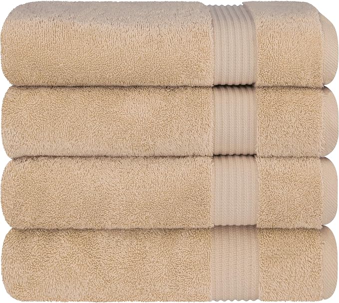 Cotton Paradise Turkish Towel Set, Soft Absorbent Quick Dry, 4 Piece Bath Towel - Image 6