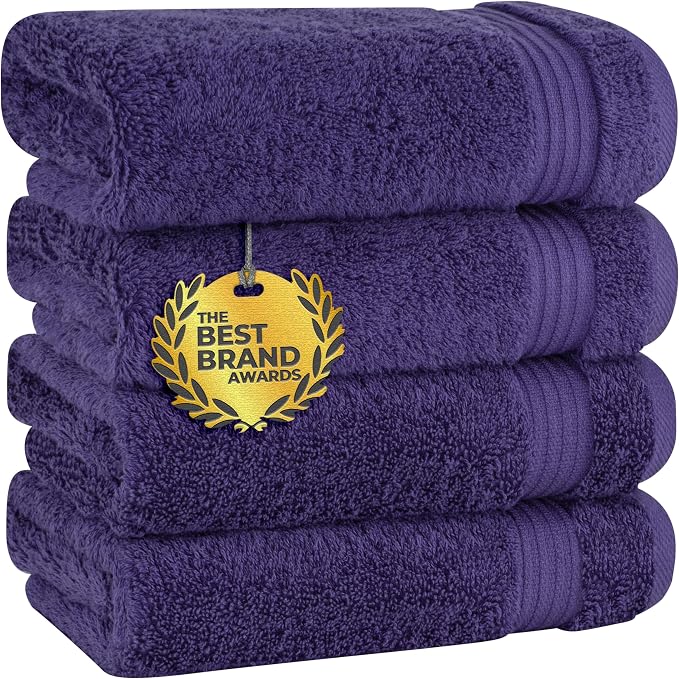 Cotton Paradise 100% Cotton Turkish Towel Set, Soft Absorbent Quick Dry by UNITEDHOMETEXTILE