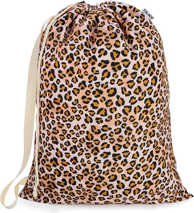 Canvas Laundry Bag with Shoulder Strap & Drawstring by CALACH