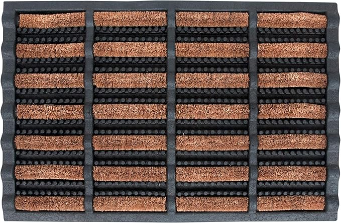 FOOTMATTERS Ninamar Mud Scrubber Tray Mat – 24 x 16 inch - 2 Pack