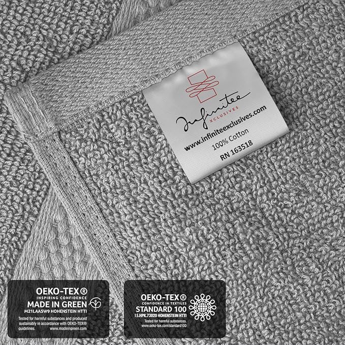 Infinitee Xclusives 100% Cotton Luxury Wash Cloths - Image 5