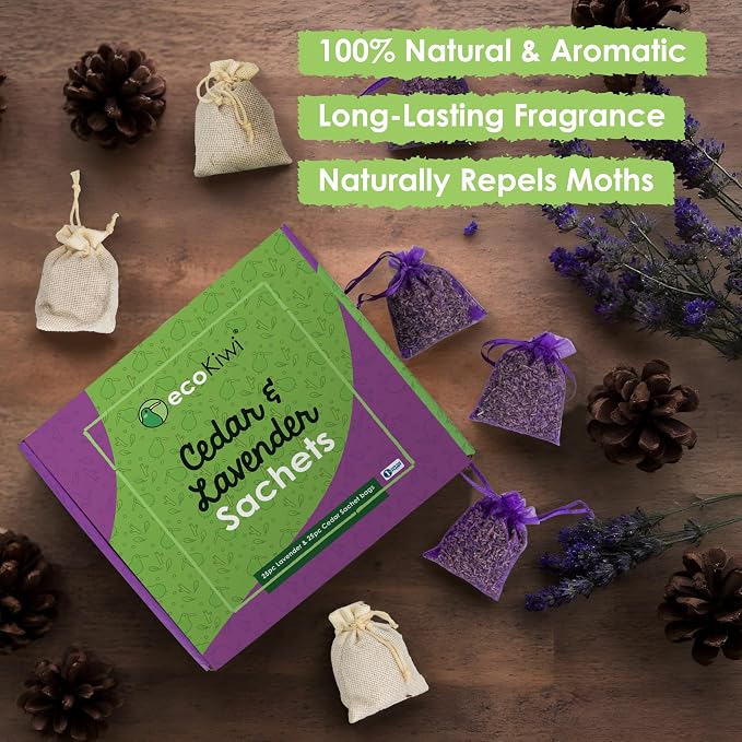 ecoKiwi Cedar and Lavender Sachets - Image 8