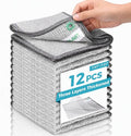 12pcs Upgrade 3-Layer Non-Scratch Steel Wool Dish Rags by UAFAPCleaning
