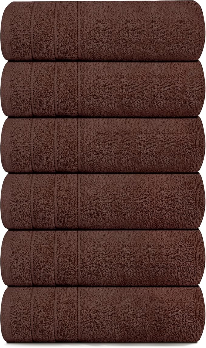 6 Piece Hand Towels Set 16 x 28 Inches, Lighter Weight, Quick to Dry, 16 x 28 - Image 9