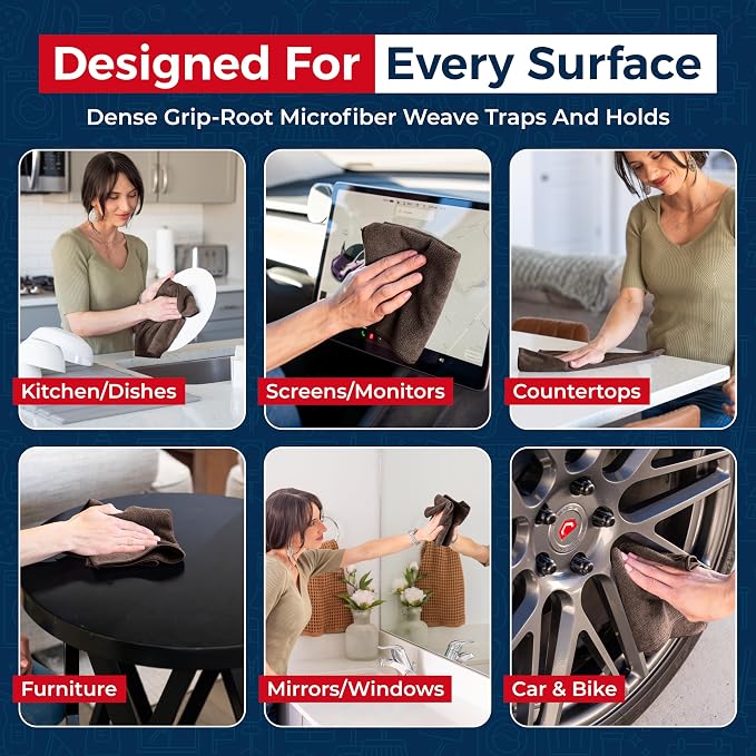 USANOOKS Premium 300GSM Microfiber Cleaning Cloth - Image 4