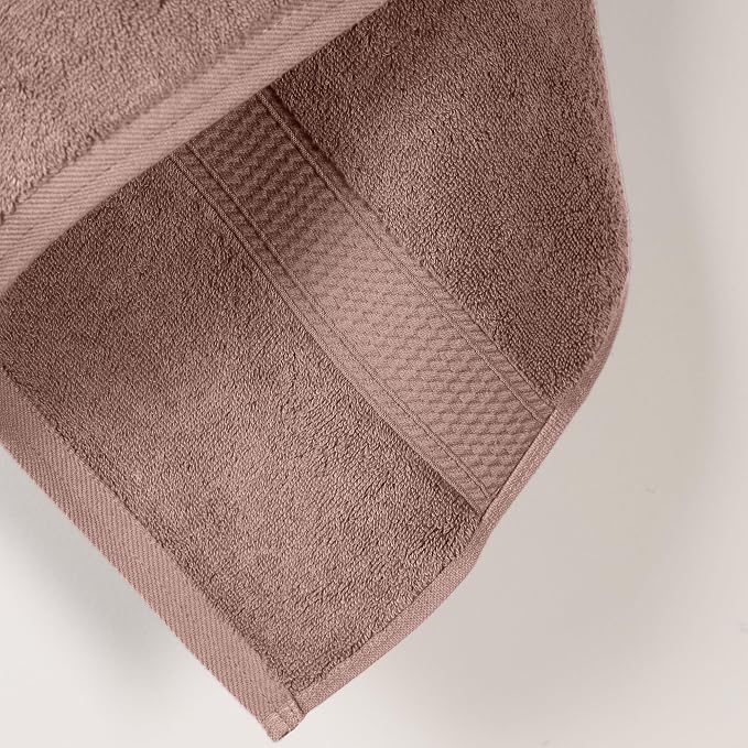 Superior Egyptian Cotton Plush Absorbent, Bath Towel Set of 2, Muted Mauve | - Image 4