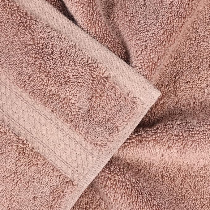 Superior Egyptian Cotton 800 GSM Plush Absorbent, 9 Piece Set, Muted Mauve | - Image 3