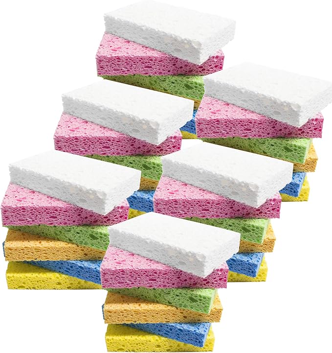 ARCLIBER 36 Pack Colorful Cellulose Sponges Non-Scratch by ARCLIBER