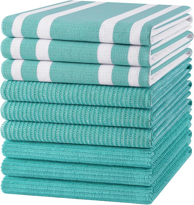 Homaxy Cotton 380 GSM Premium Kitchen Towels, 9 Pack by Homaxy