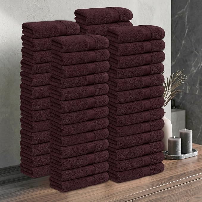 Ample Decor 100% Cotton Hand Towels 18x28 Inches, 600 GSM, Soft & Absorbent - Image 2
