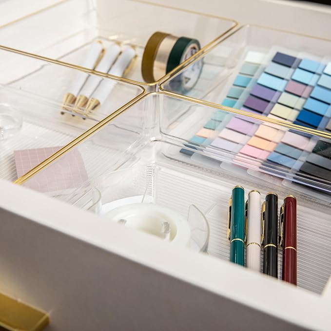 Martha Stewart Kerry Stackable Desk Drawer Organizers - Image 6