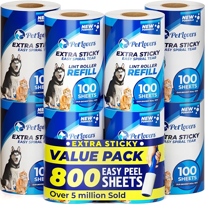 PetLovers Extra Sticky Lint Roller Mega Value Set by PetLovers