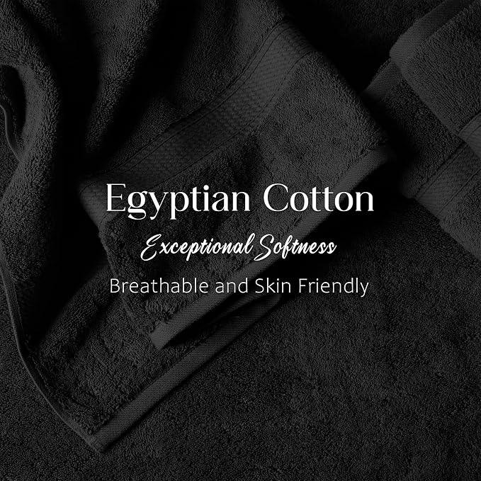 SUPERIOR Egyptian Cotton Ultra Plush & Absorbent, 6 Piece Set, Soft Luxury - Image 5