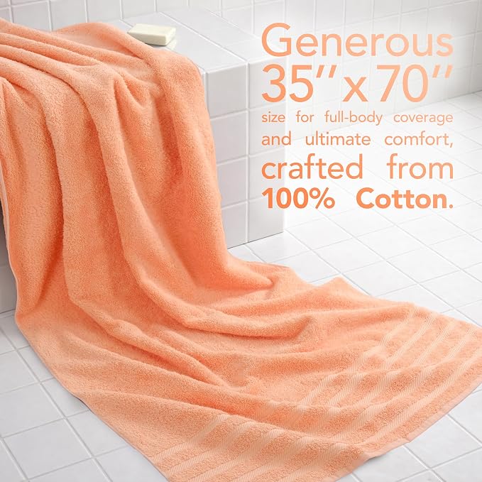 American Soft Linen 100% Cotton Luxury Turkish Towels, 35x70 XL Bath Sheet | - Image 2