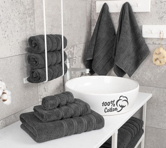 American Soft Linen 100% Cotton Luxury Turkish Towels, 6 Piece Towel Set | Soft - Image 2